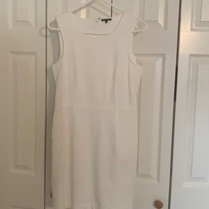 Theory White Cotton/Spandex/Rayon dress